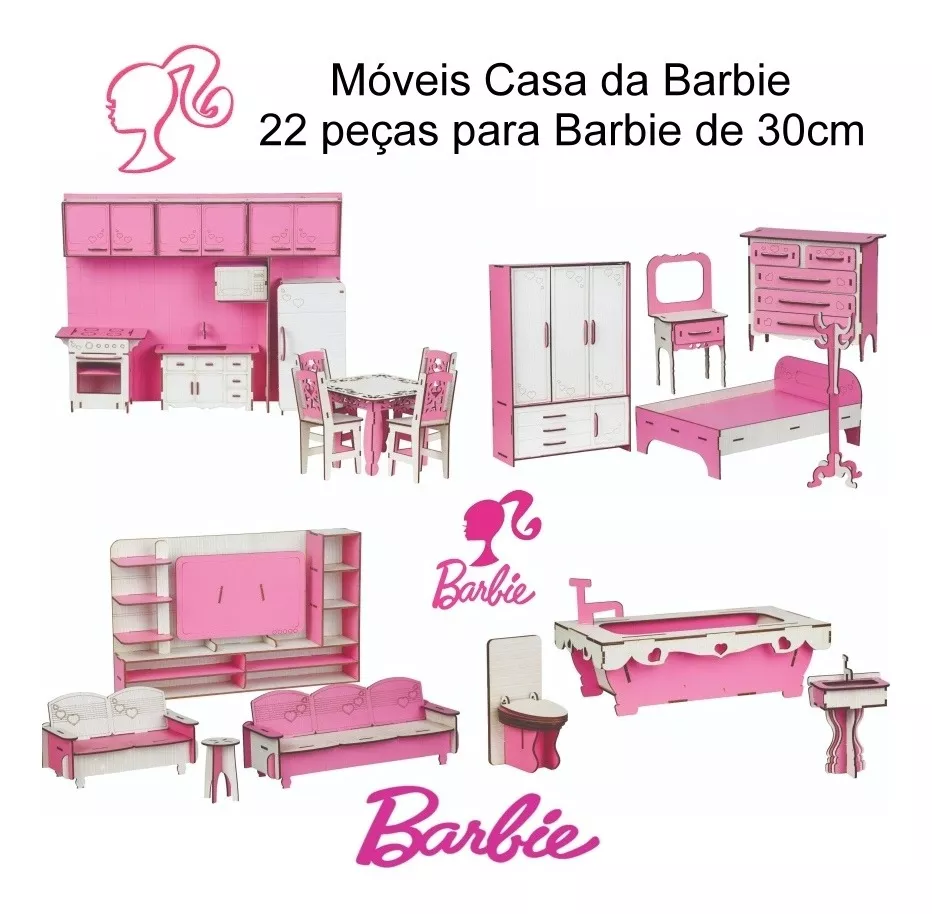 Casa da Barbie 1.30 altura completa