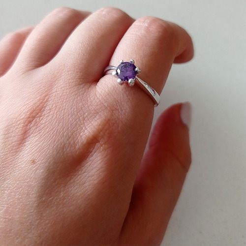 Imagen 5 de 5 de Anillo Plata Italiana 925 Y Circonitas Modelo Moira