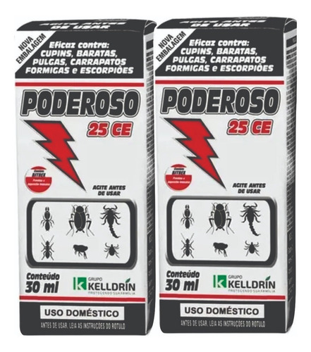 Veneno Para Matar Aranhas E Baratas Kelldrin Kit 2 Unidades.