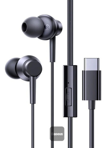 Audífonos In-ear Con Cable Tipo C Encok Cz11 Negro Baseus