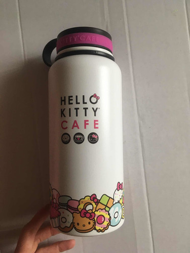 Bote Para Bebidas Calientes Hello Kitty Café (Usado)