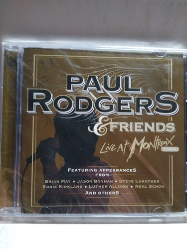 Paul Rodgers & Friends Live At Montreaux Cd Nuevo