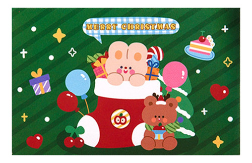 Cartões De Decoração De Natal, Desenhos Animados, Raspadinha