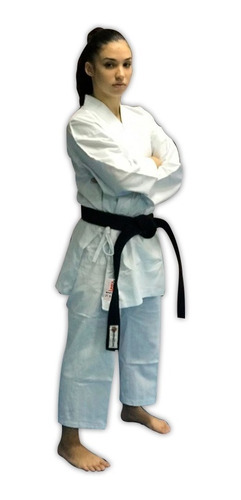 Kimono Karate Iniciante Adulto(1,55 Até 1,70m) Brim C/ Faixa