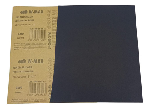 Lixa Dagua Grão 400 Wurth Kit Com 25un Original Importado