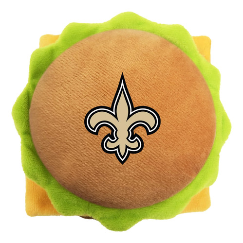 Pets First Nfl New Orleans Saints Cheese Burger Peluche Para