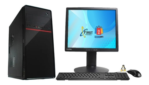Pc Computador Cpu Intel Core I3 +ssd 120gb, 4gb, Monitor 17