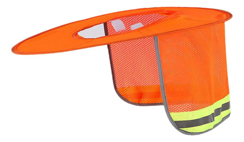 Protector Solar Para Casco, Protección Solar De Ala Naranja