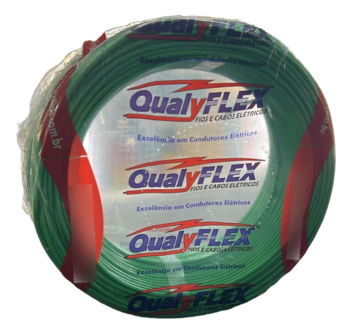 Cabo Flexivel Qualyflex 1,5mm C/100 Mts Varias Cores Verde