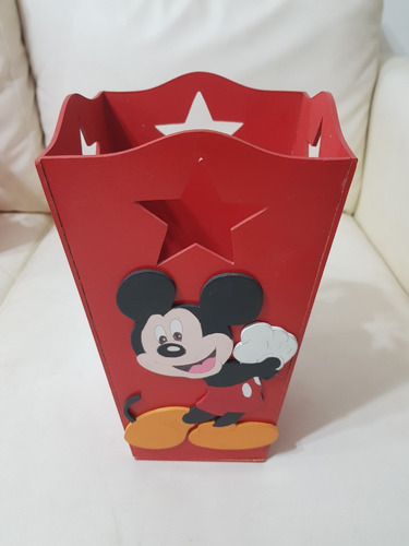 Papelera Diseño Mickey Mouse En Perfectas Condiciones