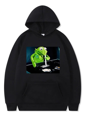 Lhy Sudaderas Con Capucha Frog Muppet Drug Hipster Narcos Gi
