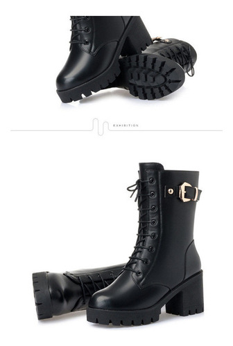 / Botines Botas Urbanas Mujer Dama Plataforma Chunky,calie