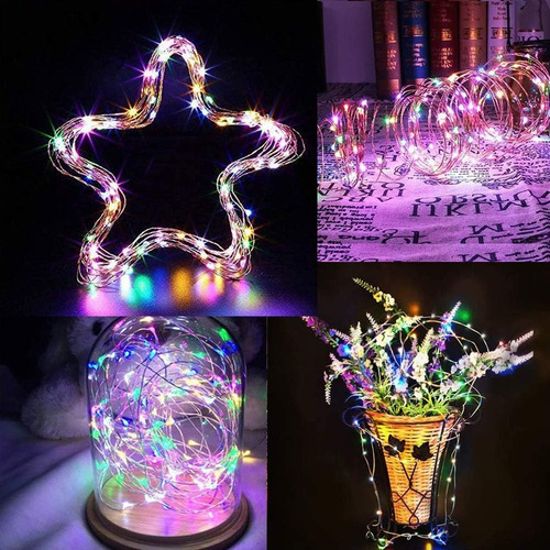 Luces De Navidad Solar Oreunik, 2 Paquetes Cada Una De 120 L