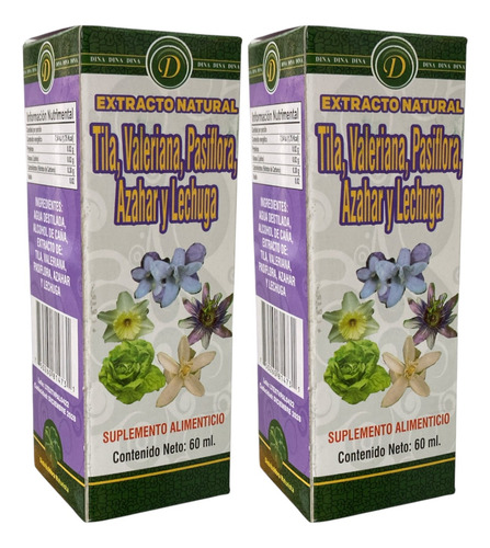Extracto Tila, Valeriana, Pasiflora, Azahar Y Lechuga 60 Ml