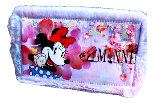 Estuche Cosmetiquero Disney Minnie Mouse Felpa Peluche