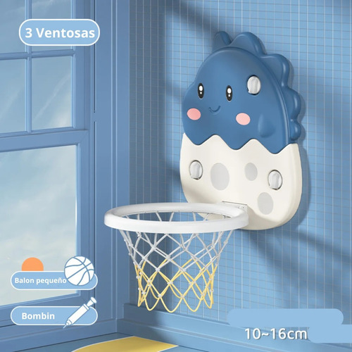 Aro De Basketball Para Niños Dinosaurio Infantil Ajustable