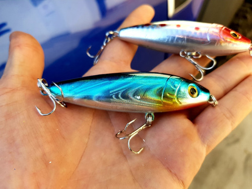 5 Paseantes Superficiales Lobineros Pargueros Esteros Pesca! Color Variado