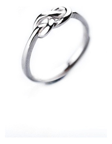 Anillo Nudo Eterno Elaborado Con Plata .925 Ajustable