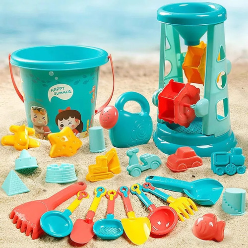 Ff Juego De 23 Juguetes De Arena De Playa Para Niños, Kit