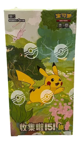 Box Chinês Original Pokemon Tcg: 151 Journey - Slim Booster