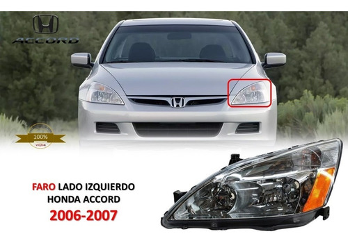 Faro Lado Izquierdo Honda Accord 2006-2007