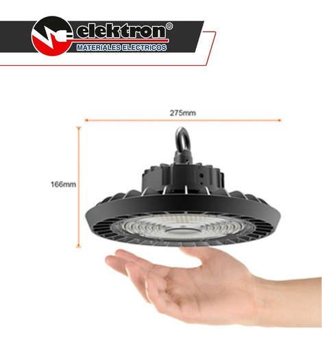 Imagen 2 de 5 de Lámpara Led Industrial De Techo Tecnolite 100w 6500k