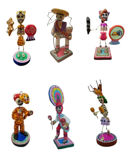 Set De Danzantes Minis Figuras De Barro