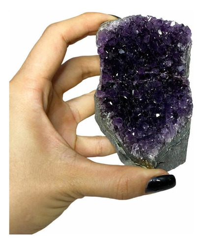 Drusa Ametista Bruta, Quartzo De Cristal Roxo, Geodo Natural Roxo Escuro