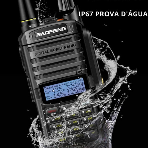 Kit 4 Rádios Baofeng Uv-9r 10w Vhf Longo Alcance Resistente