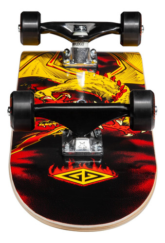 Skate Completo Powell Golden Dragon - Dragão Voador X)