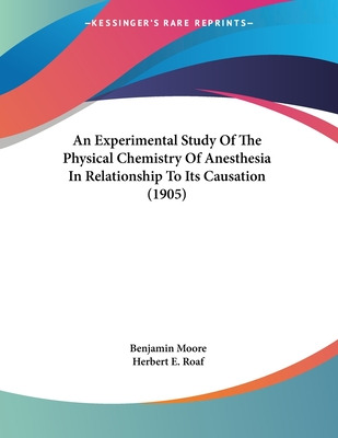 Libro An Experimental Study Of The Physical Chemistry Of ...