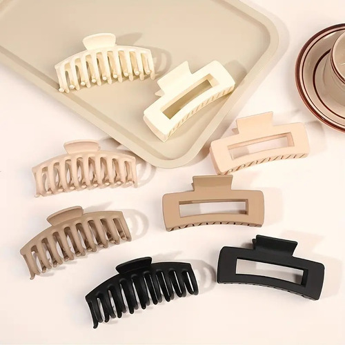 8 Pzs Pinzas Para Cabello Broches Cabello Grande Mujer Color Multicolor