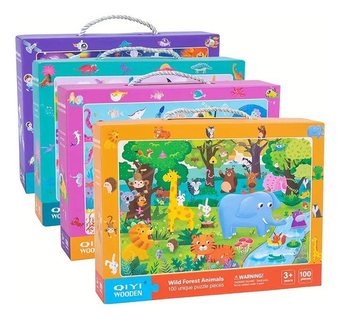 Rompecabezas Puzzles Animal Océano Espacio Juego Didáctico
