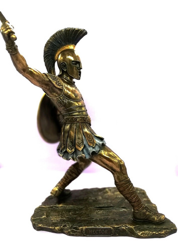 Figura Decorativa Griega Principe Héctor Domador De Caballos