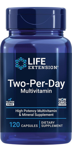 Life Extension Dos Por Día Multivitamina 120 Comprimidos Sabor Sin Sabor