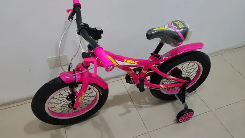 Bicicleta Ni os Fat Bike Sbk Rodado 16 Rosa Verde Celeste