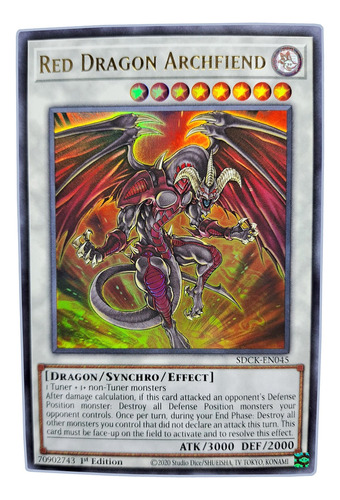 Yugi-oh! Red Dragon Archfiend Sdck-en045 Ultra