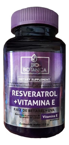 Resveratrol + Vitamina E Máxima Potencia Sin Gluten Puro