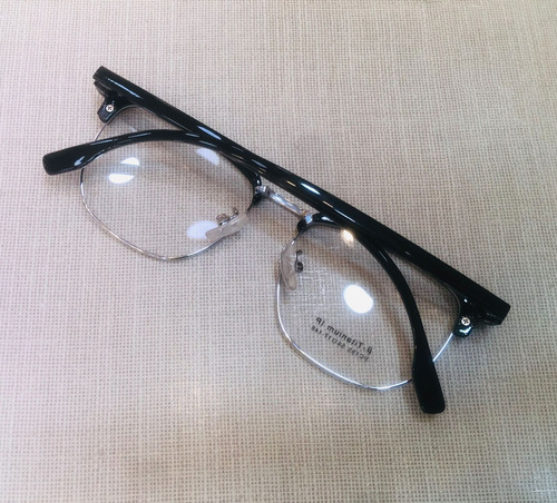 Oculos De Grau Mano Brown Club Master Preto E Prata Quadrado