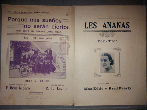 Fox Trot Y One Stet. Lote De 18 Partituras. 52084.