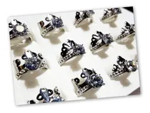 Comprar Anillos Acero Quirurgico Coronas Lote De 12 Anillos Premium 