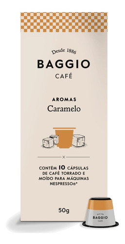 Café Baggio Aromas Caramelo - 100% Arabica, Torra Média