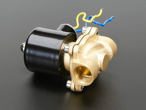 Imagen 2 de 7 de Electrovalvula De Laton Nps 12v 1/2 Solenoide - Arduino, Pic