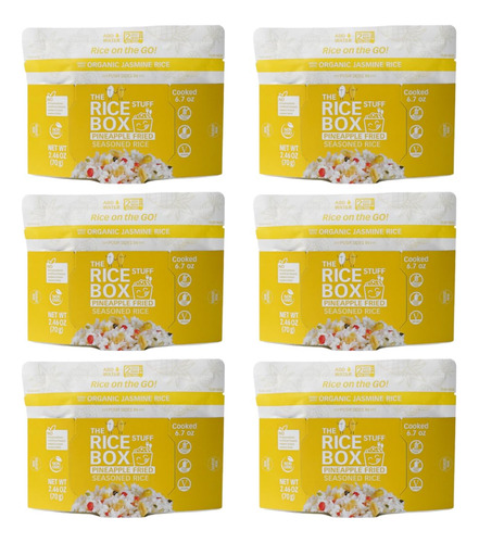 The Rice Stuff Arroz Piña Frito Org., Sg, 6 Pack
