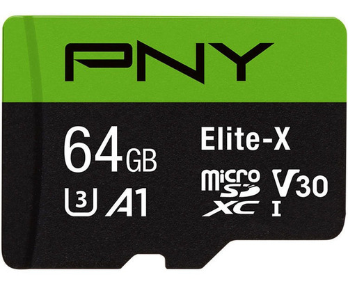 Pny Technologies 64gb Elite-x Uhs-i Microsdxc Memory Card