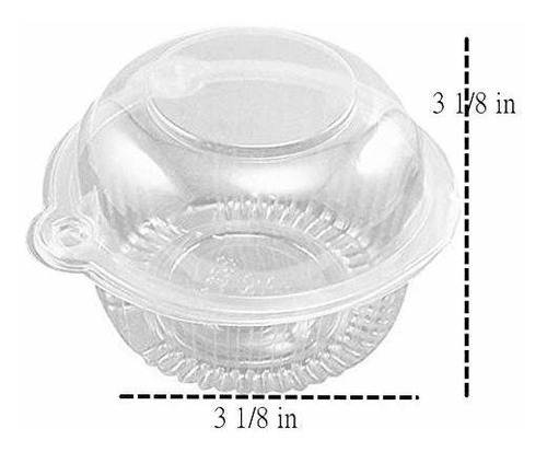 Cajas Individuales Transparentes Para Cupcakes (hewnda, 50