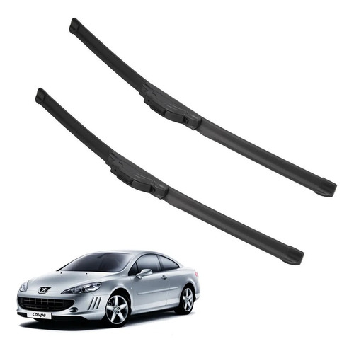 Kit 2 Escobillas Delanteras Flex Goma Peugeot 407 Coupe Y Sw