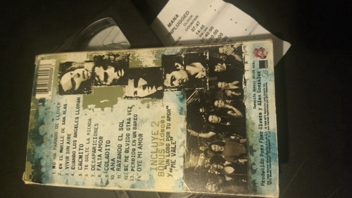 Vhs Mtv Unplugged De Maná. P 1999 Warner Music.