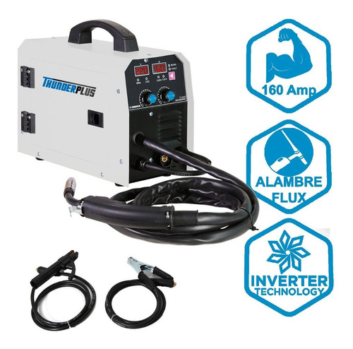 Soldadora inverter Thunder Plus TL04955 blanco y negra 50Hz 220V