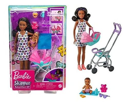 Muñeca De Niñera Playset De Barbie Skipper Babysitters Inc.